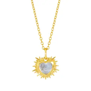 Rachel Jackson Electric Heart Birthstone Necklace